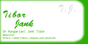 tibor jank business card